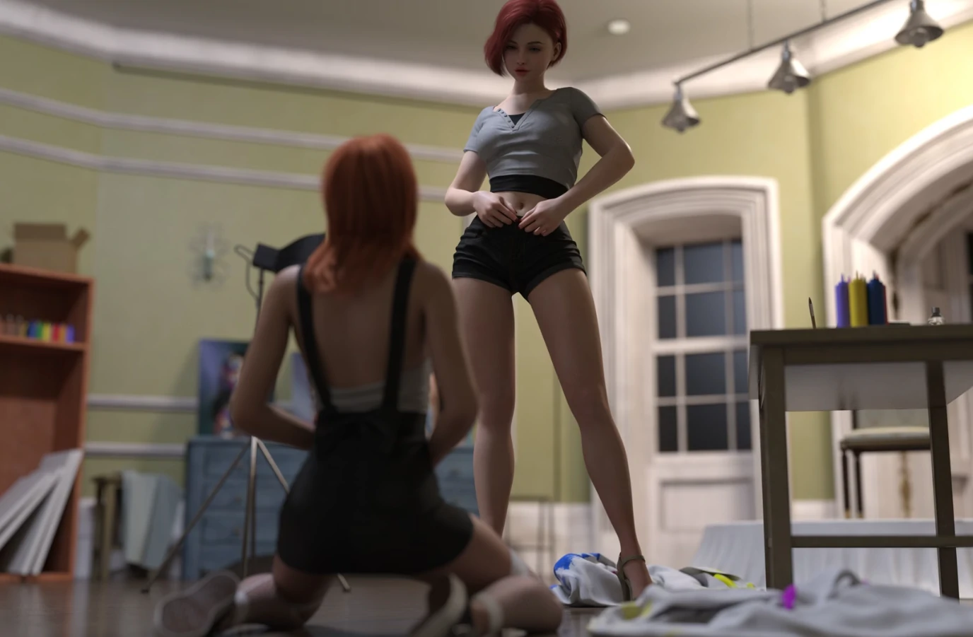 【欧美SLG/AI汉化/扶她】伪娘姐妹会0.3 AI汉化版【PC+安卓/2.4G/更新】Femboy Sorority [v0.3]