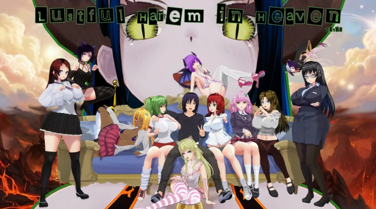【日系SLG/AI汉化/沙盒】天堂里的后宫1.4 AI汉化版【PC+安卓/1.9G/更新】Lustful Harem in Heaven [v1.4]